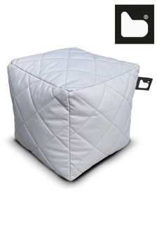 Extreme Lounging Silver Grey B-Box Quilted Cube Bean Bag