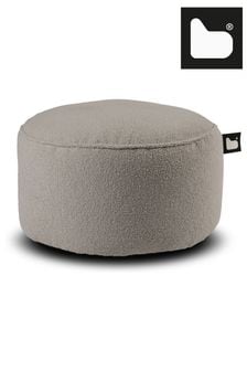 Extreme Lounging Soft Grey B Pouffe Teddy Indoor Bean Bag