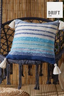 Drift Home Blue Alda Outdoor Textured Filled Cushion
