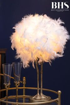 BHS Gold Ada Ostrich Legs Table Lamp