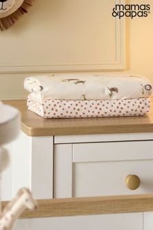 Mamas & Papas Multi Jungle Cotbed Fitted Sheets 2 Pack