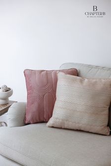 Chapter B Pink Wave Jacquard Cushion