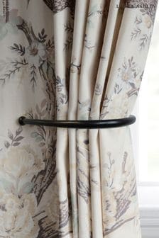 Black Set of Two Ball End Curtain Holdback