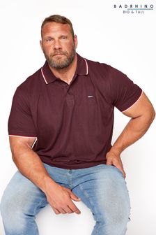 BadRhino Big & Tall Essential Tipped Polo Shirt