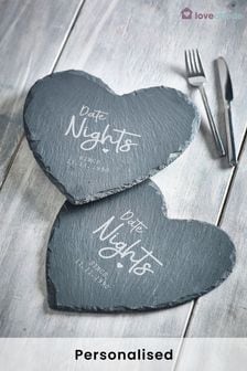 Personalised Heart Slate by Loveabode