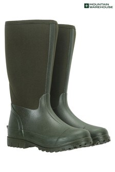 Mountain Warehouse Green Womens Long Neoprene Waterproof Mucker Walking Boots (P27537) | £80