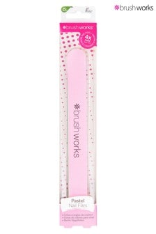 Brush Works Pastel Coloured Nail Files - 4 Pack