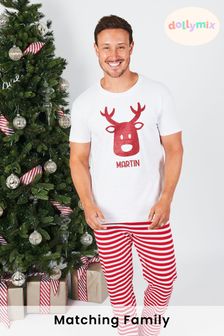 Personalised Mens Matching Family Christmas Pyjamas by Dollymix (P28755) | £30