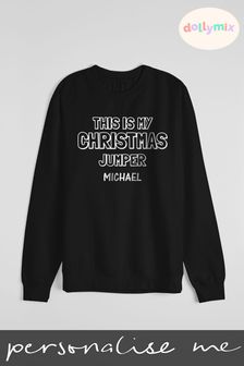 Personalised Mens Novelty Christmas Jumper by Dollymix (P28801) | £25