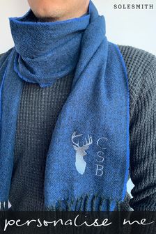 Personalised Initial Stag Scarf by Solesmith