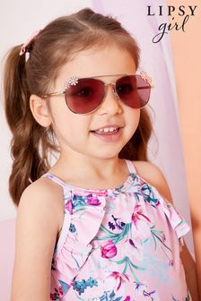 Lipsy Pink Aviator Sunglasses Younger (P35017) | £11