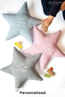 Personalised Handmade Star Cushion by Jonny's Sister