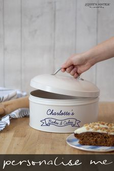 Personalised Cream Cake Tin by Jonny's Sister (P35432) | £46