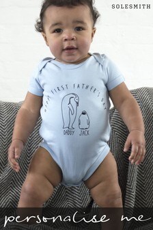 Personalised I Love You Daddy Penguin Babygrow by Solesmith