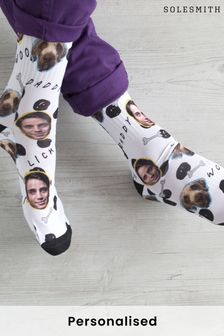 Personalised Dog and Owner Photo Socks by Solesmith (P35670) | £24