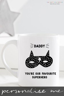 Personalised Superhero Daddy Mug by Gift Collective