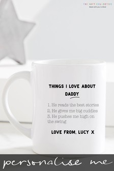 Personalised Things I Love Mug by Gift Collective