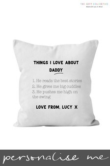 Personalised Things I Love Cushion by Gift Collective (P36445) | £28