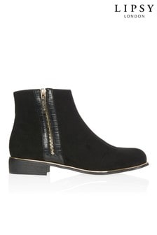 lipsy flat ankle boots