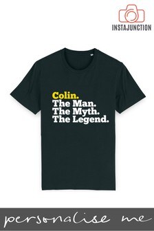 Personalised The Man The Myth The Legend Men's T-Shirt by Instajunction (P42543) | £16