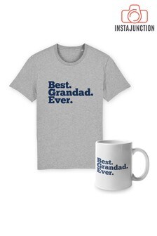 Instajunction Best Grandad Ever Father's Day Men's T-Shirt and Mug Bundle