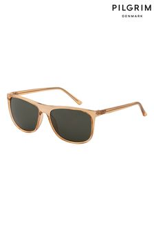 PILGRIM Light Brown Kara Sunglasses
