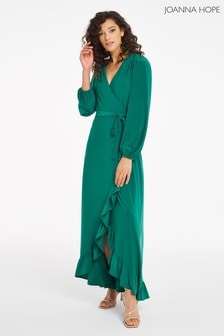 green long sleeve maxi dress