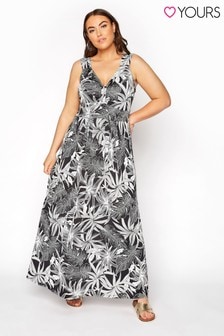 Yours Tropical Bow Front Maxi Dress