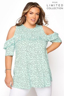 Yours Frill Cold Shoulder Top