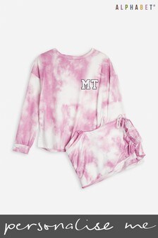 Personalised Adult Tie Dye Lounge Set by Alphabet (P52499) | £35