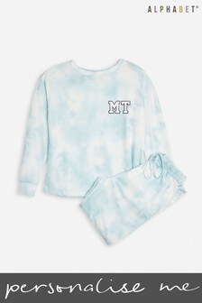 Personalised Adult Tie Dye Lounge Set by Alphabet