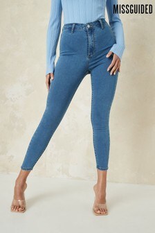 Missguided Recycled Vice Highwaisted Skinny Jeans With Belt Loops