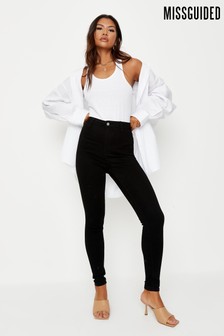 Missguided Recycled Vice Highwaisted Skinny Jeans With Belt Loops