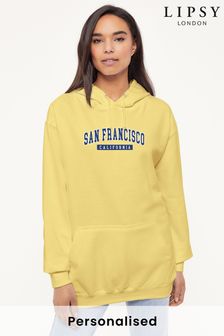 Personalised Lipsy San Francisco College Logo Womens Hooded Sweatshirt