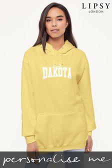 Personalised Lipsy South Dakota College Logo Womens Hooded Sweatshirt