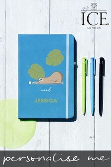 Personalised A5 Notebook with Set of 3 Pens by Ice London