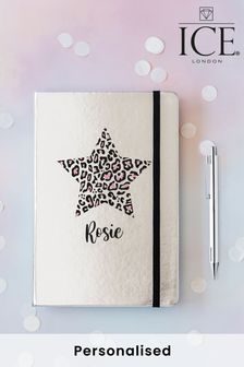 Personalised A5 Metallic Star Notebook and Pen Set by Ice London