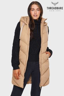 Womens long down gilet Clearance