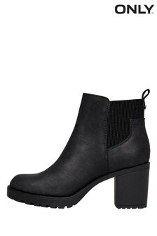 Only Black Heeled Ankle Boot (P61391) | £45