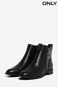 Only Chelsea Boots with Zip Detail