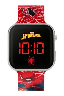 Peers Hardy Red Spiderman Disney Marvel Kids Strap LED Watch (P62412) | £13