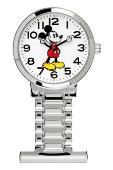 Peers Hardy Silver Mickey Mouse Disney Mickey Mouse Analogue Fob Watch (P62424) | £20