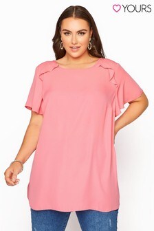 Yours Angel Sleeve Frill Shoulder Tunic