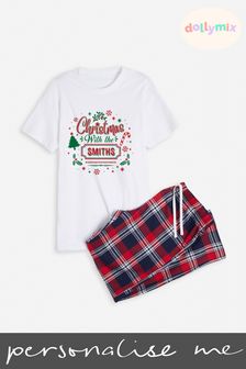 Personalised Mens Family Christmas Pyjamas by Dollymix