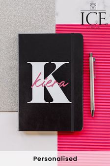 Personalised Initailled A5 Metallic Notebook and Pen by Ice London (P65877) | £12