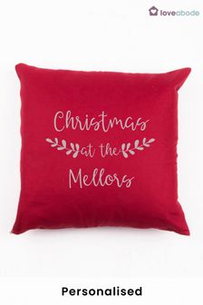 Personalised Christmas Cushion by Loveabode (P66100) | £22