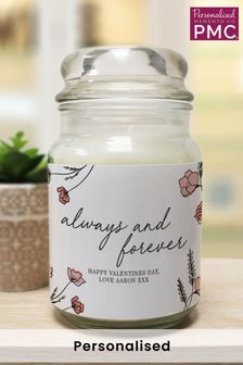 Personalised Always and Forever Candle Jar by Signature Gifts