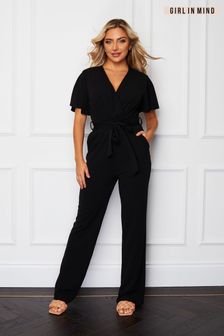 Girl In Mind Trixie Angel Sleeve Jumpsuit