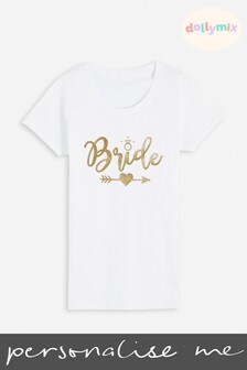 Personalised Bride T-Shirt by Dollymix