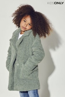 ONLY KIDS Shadow Teddy Bear Coat (P67390) | £34